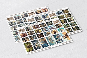 The Fantasy Feline Tarot Stamps